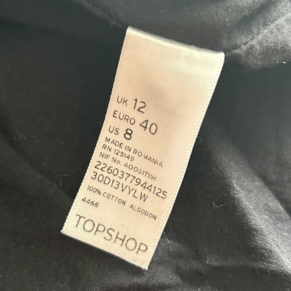 Topshop Tall Black and Yellow Rose Dress ASO Aria Montgomery - Picture 6 of 8